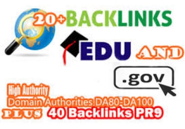 Build 20+ US based. EDU. GOV high Authority Backlinks