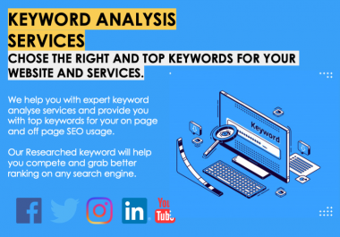 Keyword Analysis Services Chose the right and top keywords