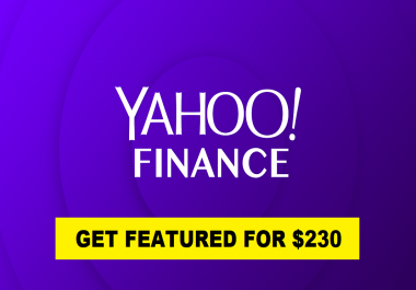 Publish article or press release on Yahoo News and yahoo Finance