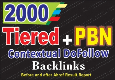 2000 tiered contextual dofollow white hat SEO backlinks