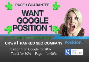 2020 SEO - Google Page 1 Guarantee