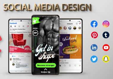 Create Two social media post,  designs for your business or brand