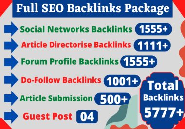 5777+ Dofollow, Profile, Wike, Forum, Submission Social, Mix Backlinks