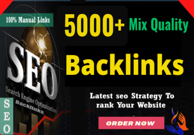 Create 5000+ Dofollow SEO Backlinks For Ranking Your Website Via Link Building Service