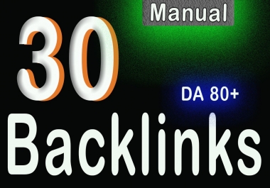 Skyrocket your website ranking with 30 Manual DA 80+ Profile Backlinks
