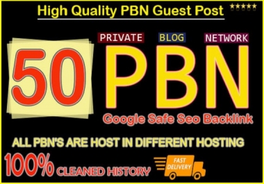 I Will Build 50 Homepage PBN Backlinks All Dofollow High Quality Links
