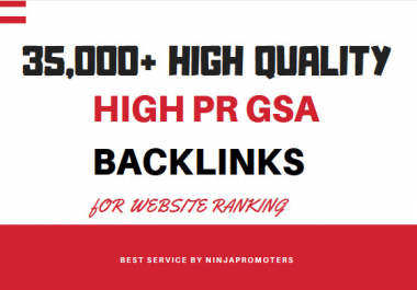 I will create high pr gsa backlinks for your website ranking