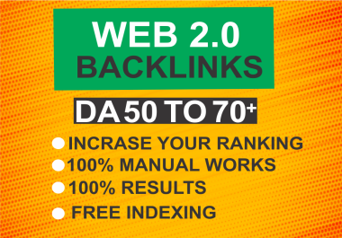 You will get 1000+ high authority web 2.0 backlinks