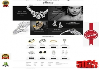 Shopify store dropshipping jewelry website unlimited free trial within 12 hours