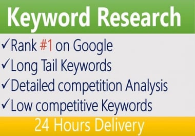 I will do excellent SEO keyword research to rank your site fast