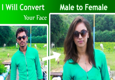 Convert Your Face Male to Female Photoshop Editing