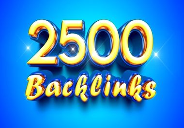 2500 Backlinks Contextual Web 2.0 Backlinks Dofollow SEO Backlinks High DA 50+