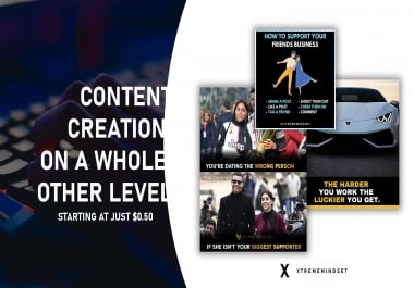 We make content for your social media on a whole other level