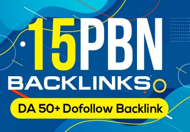Manually 15 PBN Permanent Backlinks On DA 50+