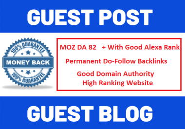 SEO Guest Post On Moz DA 82 With Good Alexa Rank
