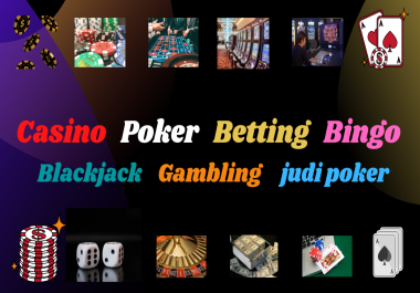 Create 50 HQ Casino Blog post Web2.0 backlinks for Gambling/ Poker/ Betting/ and Sports Site