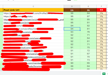 I will Create 100 Manual Backlink Profile, PBN, Web2.0 PA DA 40+