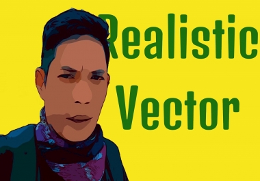 I Will Design A Awesome Realistic Vector Cartoon Portrait Your Foto