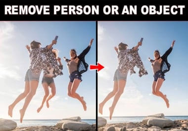 I will Remove Person or add person,  Remove Object,  Or Logo from Picture quickly