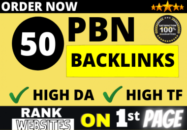 I will do 50 PBN backlinks high da pa and permanent homepage