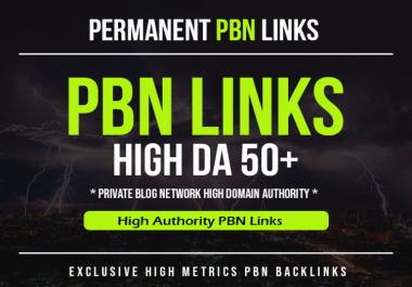 Powerful 15 DA50+ Dofollow PBNs SEO Backlinks