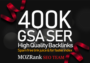 Create 400,000 GSA ser backlinks now increase your site rank