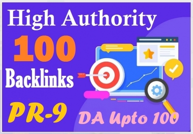 I Will Do 100 SEO backlinks Upto 100 DA white hat manual link building service for Boost top ranking