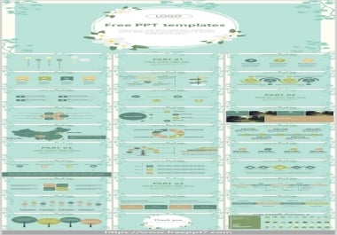 Fresh plant background PowerPoint Templates