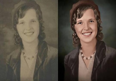 Restore/Renew your old photo, Coloring your black and white photo