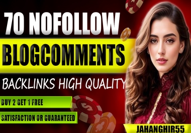 I will do 70 Nofollow comment Backlinks High quality