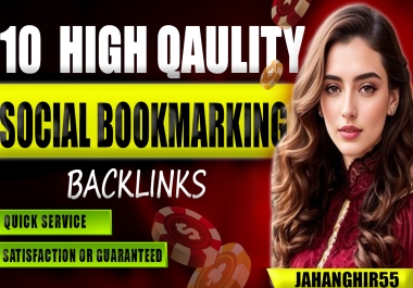 I will Provide you 10 bookmarking high qaulity backlinks