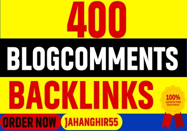 I will do 400 blogcomment with high backlinks