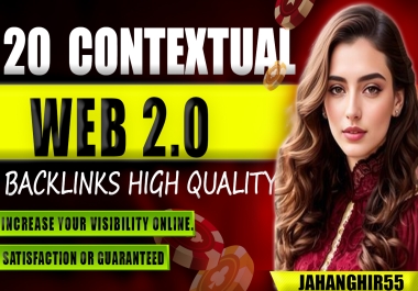 I will make 20 high authority web 2.0 backlinks