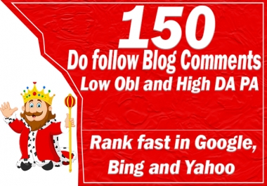I will 150 blog comments offpage with unique domain seo backlinks