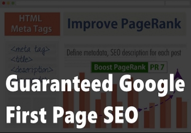 First Page Google Ranking service
