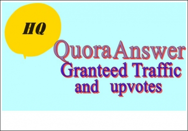 Provide Niche Relevant 25 Quora Answer for targeted traffic