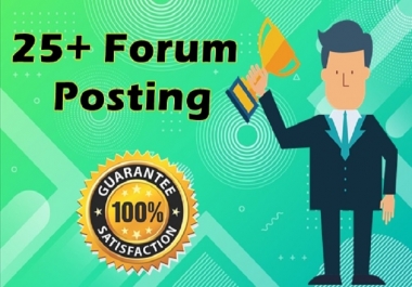 25+ High DA forum posting Backlinks-Top forum posting service in seoclerk