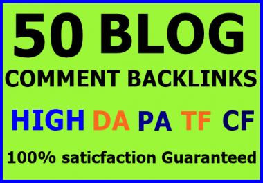 50+ Niche related blog comment Backlinks-Top service