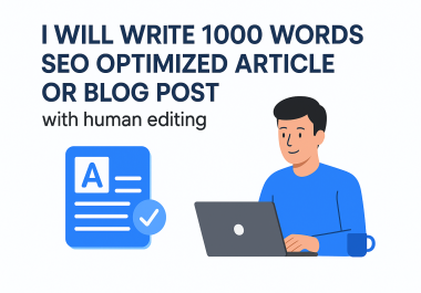 I will write a well-researched 1000 word article or blog post