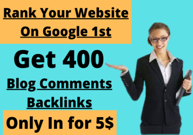 Boost Your Website Ranking On Google First Page with SEO Backlinks Blog comments Dofollow Backlinks