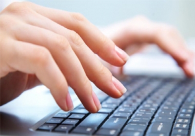 I will do any typing works in Microsoft word & Excel as fast and also from low budget. One Page