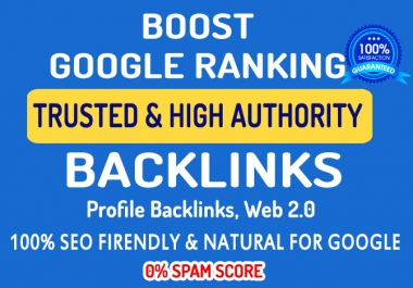 30 Profile Backlinks / Profile Creation - Dofollow Quality Backlinks