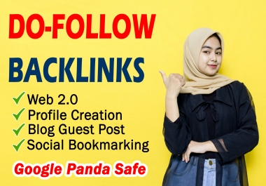Do Follow Mix Backlinks Profile Creation,  Web 2.0,  Social Bookmarking