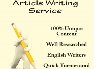 I will provide 3 organic Article writing service for your website