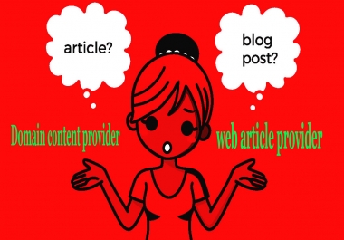 web article & Blog post for High D/A Site