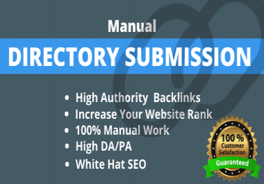I will do 20 high authority Directory submission