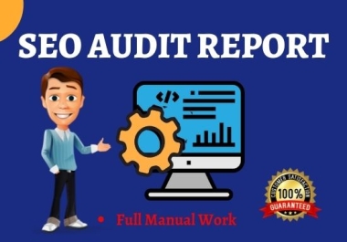 I will do Professional SEO audit report and action plan for rank on google