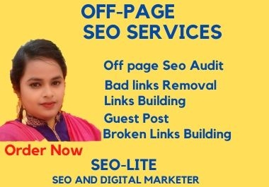I will do off page SEO service,  manual high quality backlinks