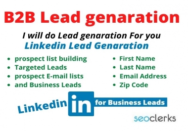 100 B2B lead collect and targeted leads generation