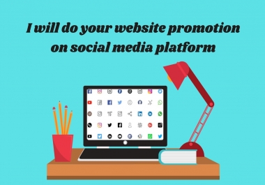 I will do website promotion for you